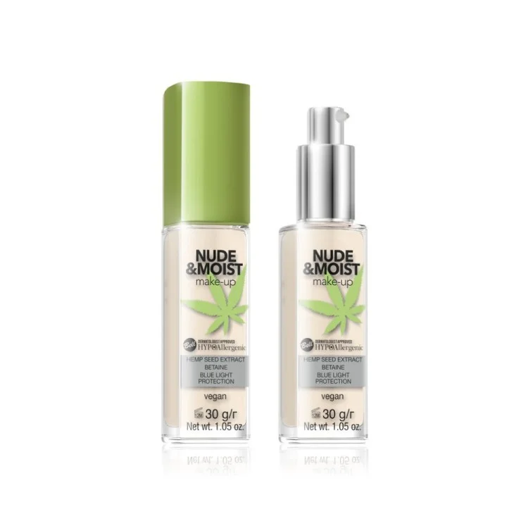 Bell HYPOAllergenic Nude&Moist Make-Up PODKŁAD 02 BEŻOWY 30g Bell HYPOAllergenic Nude&Moist Make-Up PODKŁAD 02 BEŻOWY 30g