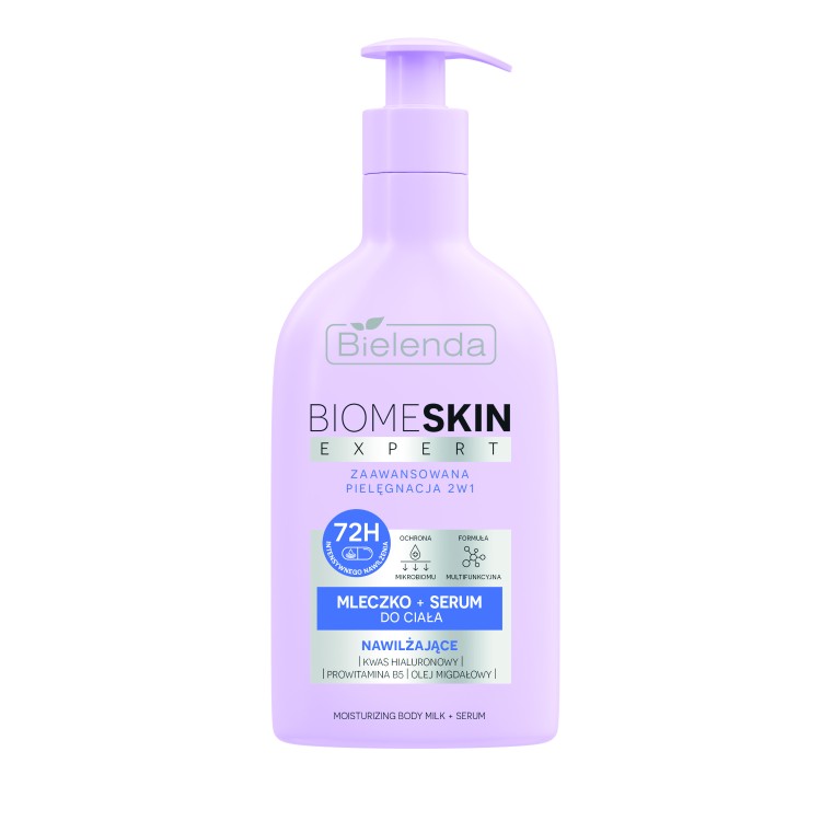BIELENDA BIOME SKIN EXPERT MLECZKO + SERUM DO CIAŁA 2W1 NAWILŻAJĄCE 350 ml BIELENDA BIOME SKIN EXPERT MLECZKO + SERUM DO CIAŁA 2W1 NAWILŻAJĄCE 350 ml