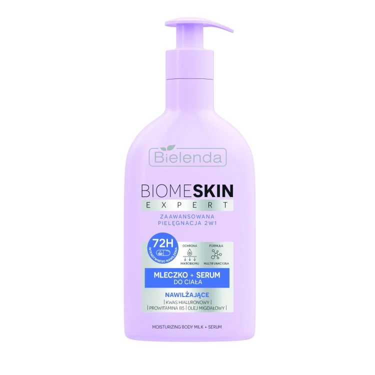 BIELENDA BIOME SKIN EXPERT MLECZKO + SERUM DO CIAŁA 2W1 NAWILŻAJĄCE 350 ml BIELENDA BIOME SKIN EXPERT MLECZKO + SERUM DO CIAŁA 2W1 NAWILŻAJĄCE 350 ml