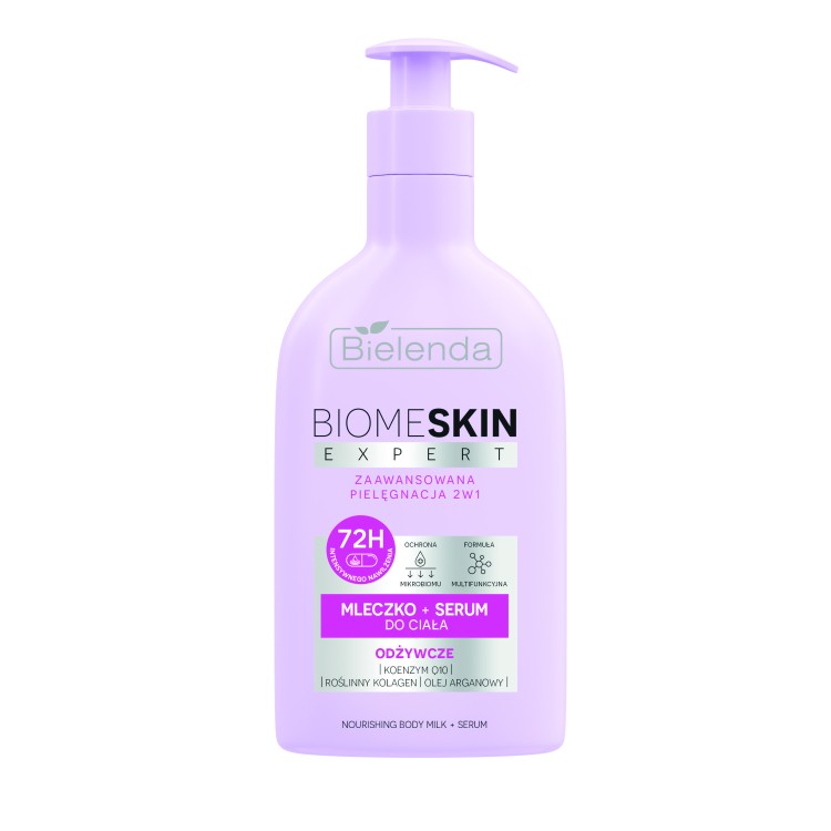 BIELENDA BIOME SKIN EXPERT MLECZKO + SERUM DO CIAŁA 2W1 ODŻYWCZE 350 ml BIELENDA BIOME SKIN EXPERT MLECZKO + SERUM DO CIAŁA 2W1 ODŻYWCZE 350 ml