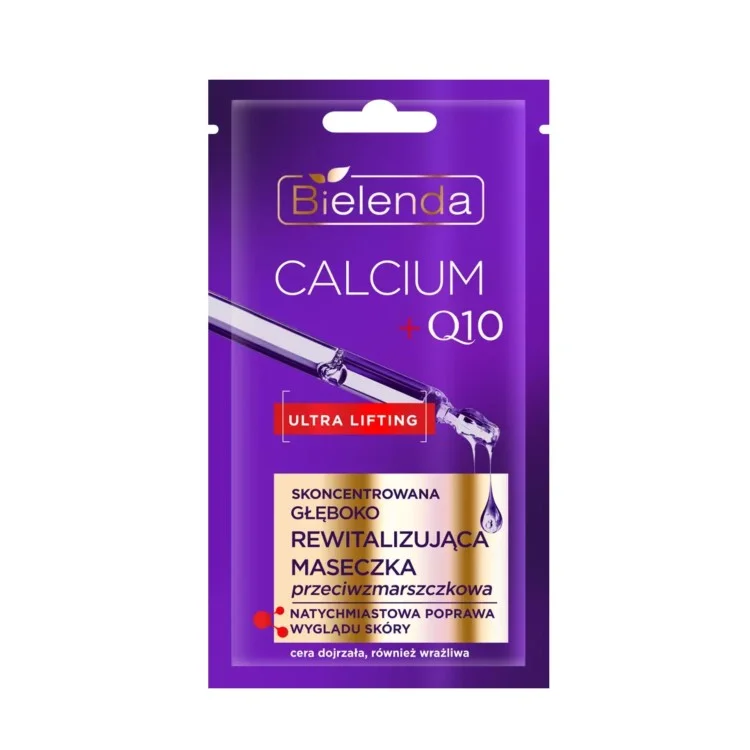 BIELENDA CALCIUM + Q10 SKONCENTROWANA GŁĘBOKO REWITALIZUJĄCA MASECZKA PRZECIWZMARSZCZKOWA 8G BIELENDA CALCIUM + Q10 SKONCENTROWANA GŁĘBOKO REWITALIZUJĄCA MASECZKA PRZECIWZMARSZCZKOWA 8G