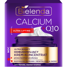 BIELENDA CALCIUM + Q10 ULTRA BOGATY ODBUDOWUJĄCY KREM - KONCENTRAT PRZECIWZMARSZCZKOWY NA NOC 50ML BIELENDA CALCIUM + Q10 ULTRA BOGATY ODBUDOWUJĄCY KREM - KONCENTRAT PRZECIWZMARSZCZKOWY NA NOC 50ML