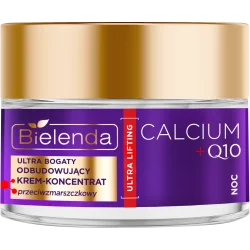 BIELENDA CALCIUM + Q10 ULTRA BOGATY ODBUDOWUJĄCY KREM - KONCENTRAT PRZECIWZMARSZCZKOWY NA NOC 50ML BIELENDA CALCIUM + Q10 ULTRA BOGATY ODBUDOWUJĄCY KREM - KONCENTRAT PRZECIWZMARSZCZKOWY NA NOC 50ML