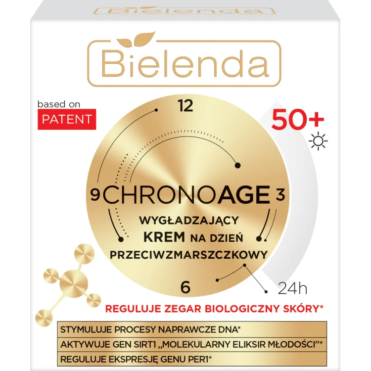 BIELENDA CHRONO AGE 24H WYGŁADZAJĄCY KREM PRZECIWZMARSZCZKOWY NA DZIEŃ 50+, 50ML BIELENDA CHRONO AGE 24H WYGŁADZAJĄCY KREM PRZECIWZMARSZCZKOWY NA DZIEŃ 50+, 50ML