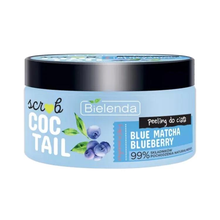 Bielenda Coctail Scrub regenerujący peeling do ciała Blue Matcha - Blueberry 350 g Bielenda Coctail Scrub regenerujący peeling do ciała Blue Matcha - Blueberry 350 g