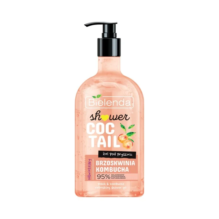 BIELENDA SHOWER COCTAIL Odświeżający żel pod prysznic BRZOSKWINIA + KOMBUCHA 400ml BIELENDA SHOWER COCTAIL Odświeżający żel pod prysznic BRZOSKWINIA + KOMBUCHA 400ml