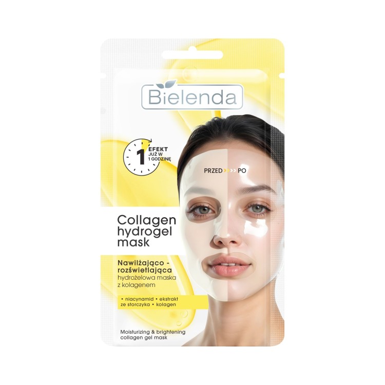 BIELENDA COLLAGEN HYDROGEL MASK Nawilżająco-rozświetlająca hydrożelowa maska z kolagenem 1 szt BIELENDA COLLAGEN HYDROGEL MASK Nawilżająco-rozświetlająca hydrożelowa maska z kolagenem 1 szt