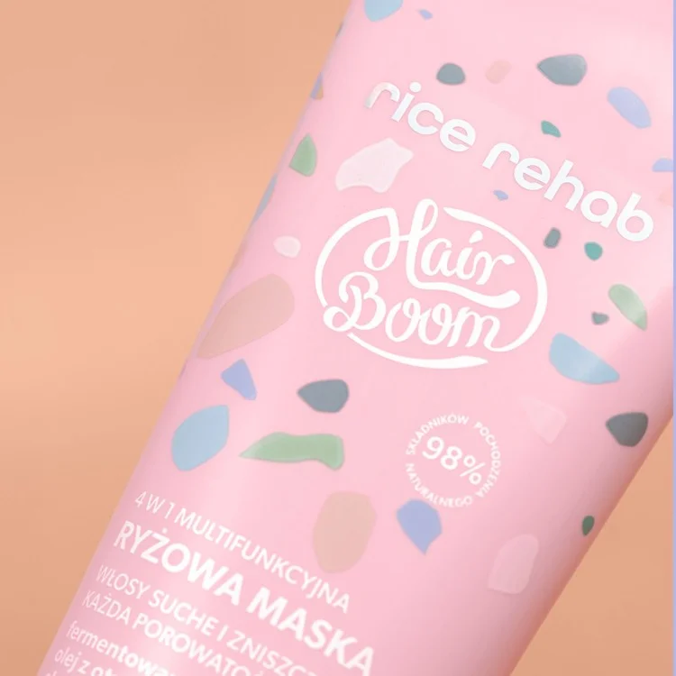 BODY BOOM  HAIR BOOM 4 W 1 MULTIFUNKCYJNA RYŻOWA MASKA 200ml