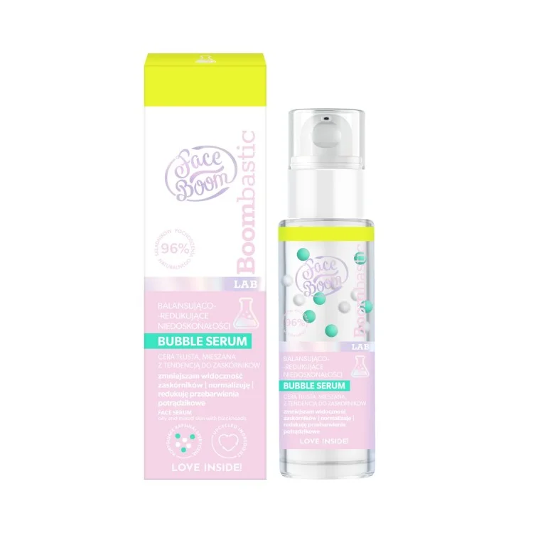 FACE BOOM BOOMBASTIC LAB Bubble serum balansująco-redukujące niedoskonałości 30 ml
