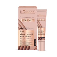 BIELENDA UJĘDRNIAJĄCE PEPTYDY  UJĘDRNIAJĄCO-ROZŚWIETLAJĄCY KREM PRZECIWZMARSZCZKOWY + SERUM PEPTYDOWE POD OCZY I NA POWIEKI 15ML BIELENDA UJĘDRNIAJĄCE PEPTYDY  UJĘDRNIAJĄCO-ROZŚWIETLAJĄCY KREM PRZECIWZMARSZCZKOWY + SERUM PEPTYDOWE POD OCZY I NA POWIEKI 15ML
