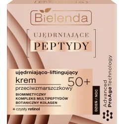 BIELENDA UJĘDRNIAJĄCE PEPTYDY UJĘDRNIAJĄCO - LIFTINGUJĄCY KREM PRZECIWZMARSZCZKOWY 50+ DZIEŃ/NOC 50ML BIELENDA UJĘDRNIAJĄCE PEPTYDY UJĘDRNIAJĄCO - LIFTINGUJĄCY KREM PRZECIWZMARSZCZKOWY 50+ DZIEŃ/NOC 50ML