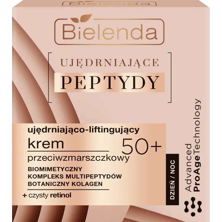 BIELENDA UJĘDRNIAJĄCE PEPTYDY UJĘDRNIAJĄCO - LIFTINGUJĄCY KREM PRZECIWZMARSZCZKOWY 50+ DZIEŃ/NOC 50ML BIELENDA UJĘDRNIAJĄCE PEPTYDY UJĘDRNIAJĄCO - LIFTINGUJĄCY KREM PRZECIWZMARSZCZKOWY 50+ DZIEŃ/NOC 50ML