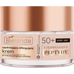 BIELENDA UJĘDRNIAJĄCE PEPTYDY UJĘDRNIAJĄCO - LIFTINGUJĄCY KREM PRZECIWZMARSZCZKOWY 50+ DZIEŃ/NOC 50ML BIELENDA UJĘDRNIAJĄCE PEPTYDY UJĘDRNIAJĄCO - LIFTINGUJĄCY KREM PRZECIWZMARSZCZKOWY 50+ DZIEŃ/NOC 50ML