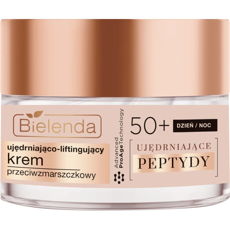 BIELENDA UJĘDRNIAJĄCE PEPTYDY UJĘDRNIAJĄCO - LIFTINGUJĄCY KREM PRZECIWZMARSZCZKOWY 50+ DZIEŃ/NOC 50ML BIELENDA UJĘDRNIAJĄCE PEPTYDY UJĘDRNIAJĄCO - LIFTINGUJĄCY KREM PRZECIWZMARSZCZKOWY 50+ DZIEŃ/NOC 50ML