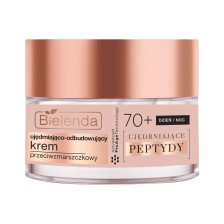 BIELENDA UJĘDRNIAJĄCE PEPTYDY Ujędrniająco - odbudowujący krem przeciwzmarszczkowy 70+ dzień / noc 50ml BIELENDA UJĘDRNIAJĄCE PEPTYDY Ujędrniająco - odbudowujący krem przeciwzmarszczkowy 70+ dzień / noc 50ml