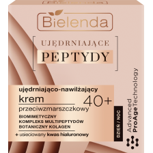 BIELENDA UJĘDRNIAJĄCE PEPTYDY UJĘDRNIAJĄCO-NAWILŻAJĄCY KREM PRZECIWZMARSZCZKOWY 40+ DZIEŃ/NOC 50ML BIELENDA UJĘDRNIAJĄCE PEPTYDY UJĘDRNIAJĄCO-NAWILŻAJĄCY KREM PRZECIWZMARSZCZKOWY 40+ DZIEŃ/NOC 50ML