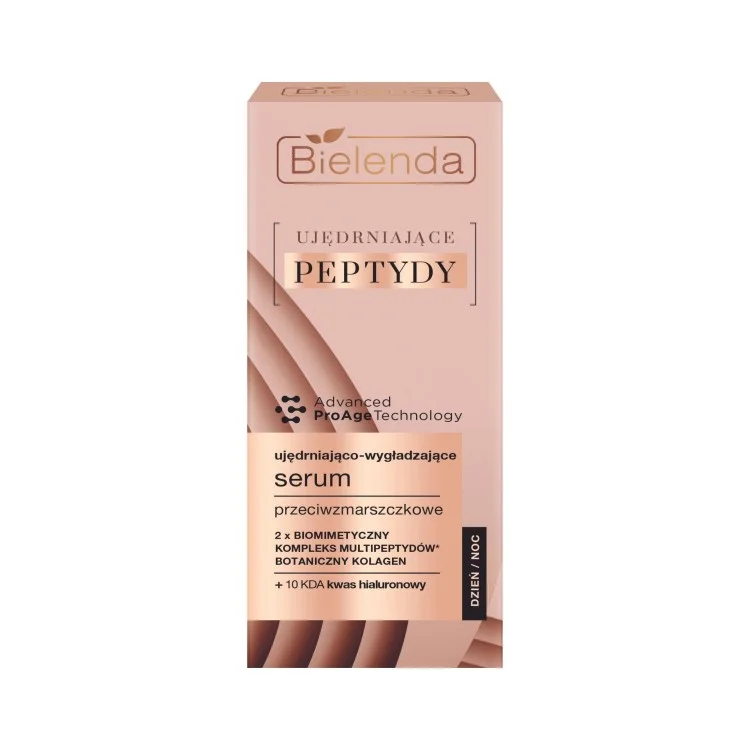BIELENDA UJĘDRNIAJĄCE PEPTYDY Ujędrniająco – wygładzające serum przeciwzmarszczkowe, dzień/ noc 30ml BIELENDA UJĘDRNIAJĄCE PEPTYDY Ujędrniająco – wygładzające serum przeciwzmarszczkowe, dzień/ noc 30ml