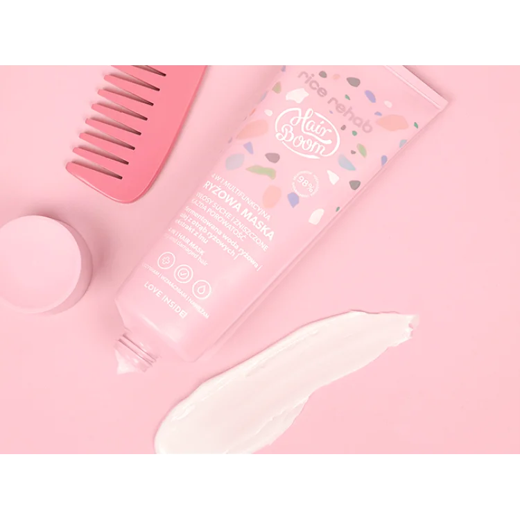 BODY BOOM HAIR BOOM 4 W 1 MULTIFUNKCYJNA RYŻOWA MASKA 200ml BODY BOOM HAIR BOOM 4 W 1 MULTIFUNKCYJNA RYŻOWA MASKA 200ml