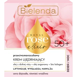 BIELENDA ROYAL ROSE ELIXIR PRZECIWZMARSZCZKOWY KREM UJĘDRNIAJĄCY 50+ 50ML