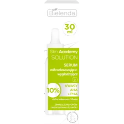 BIELENDA SKIN ACADEMY SOLUTION SERUM MIKROZŁUSZCZAJĄCO-WYGŁADZAJĄCE 30ML BIELENDA SKIN ACADEMY SOLUTION SERUM MIKROZŁUSZCZAJĄCO-WYGŁADZAJĄCE 30ML
