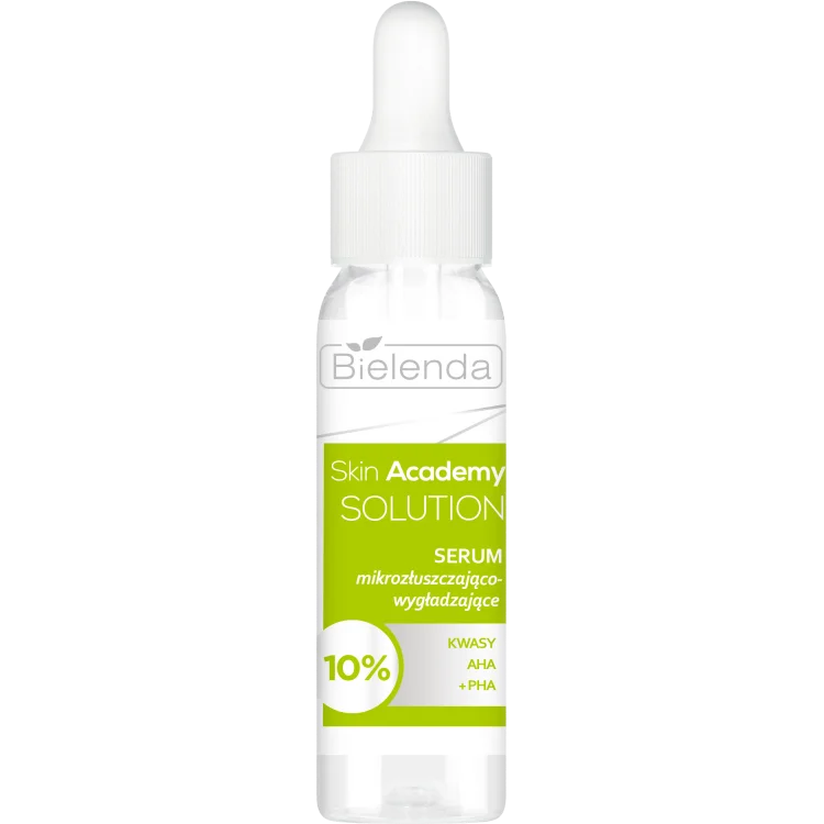 BIELENDA SKIN ACADEMY SOLUTION SERUM MIKROZŁUSZCZAJĄCO-WYGŁADZAJĄCE 30ML BIELENDA SKIN ACADEMY SOLUTION SERUM MIKROZŁUSZCZAJĄCO-WYGŁADZAJĄCE 30ML