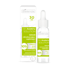 BIELENDA SKIN ACADEMY SOLUTION SERUM MIKROZŁUSZCZAJĄCO-WYGŁADZAJĄCE 30ML BIELENDA SKIN ACADEMY SOLUTION SERUM MIKROZŁUSZCZAJĄCO-WYGŁADZAJĄCE 30ML