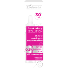 BIELENDA SKIN ACADEMY SOLUTION SERUM REWITALIZUJĄCO-PRZECIWZMARSZCZKOWE 30ML BIELENDA SKIN ACADEMY SOLUTION SERUM REWITALIZUJĄCO-PRZECIWZMARSZCZKOWE 30ML