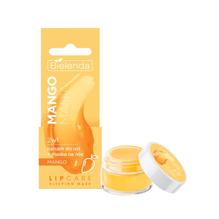 BIELENDA LIP CARE SLEEPING MASK MANGO MANIA 2W1 BALSAM DO UST+ MASKA NA NOC 10G