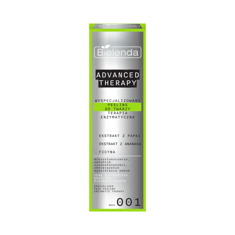 BIELENDA ADVANCED THERAPY Wyspecjalizowany peeling do twarzy terapia enzymatyczna - 001 30ml