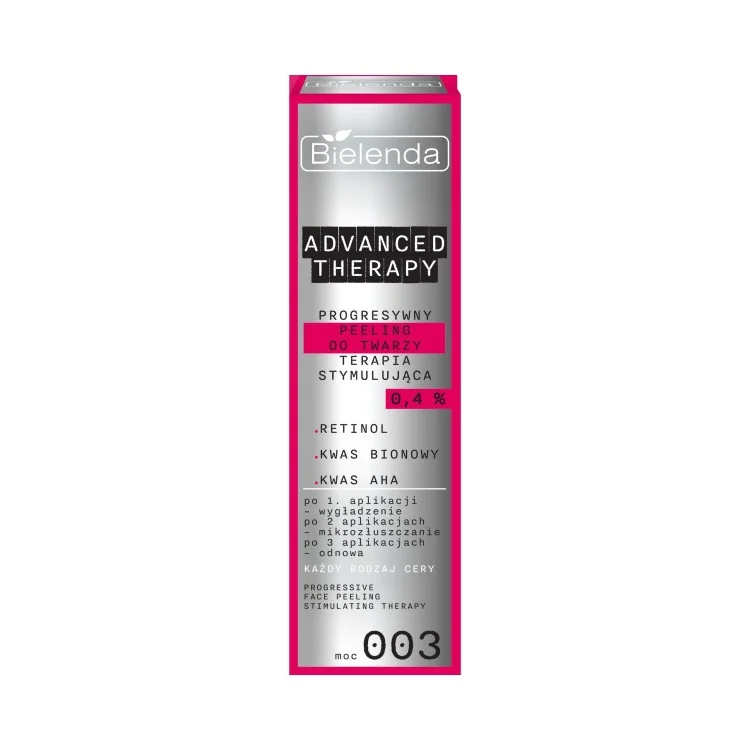 BIELENDA ADVANCED THERAPY Progresywny peeling ognisty do twarzy terapia stymulująca 0,4% 30ml BIELENDA ADVANCED THERAPY Progresywny peeling ognisty do twarzy terapia stymulująca 0,4% 30ml