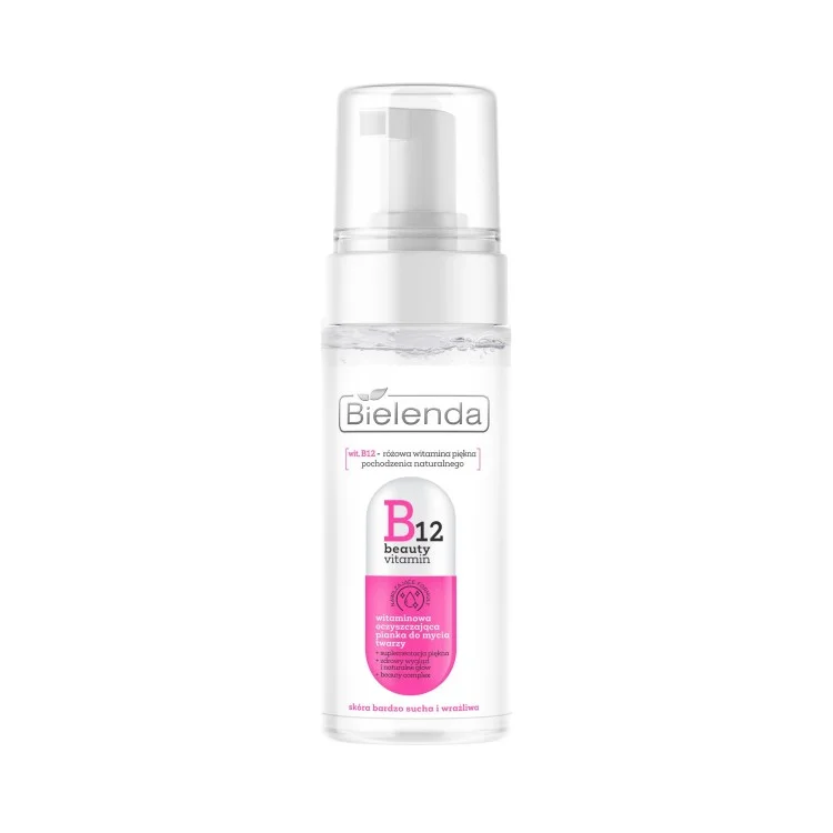 BIELENDA B12 BEUTY VITAMIN  Witaminowa oczyszczająca pianka do mycia twarzy 150ml