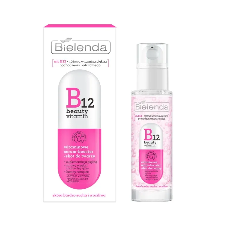BIELENDA B12 BEAUTY VITAMIN Witaminowe serum-booster do twarzy 30ml BIELENDA B12 BEAUTY VITAMIN Witaminowe serum-booster do twarzy 30ml