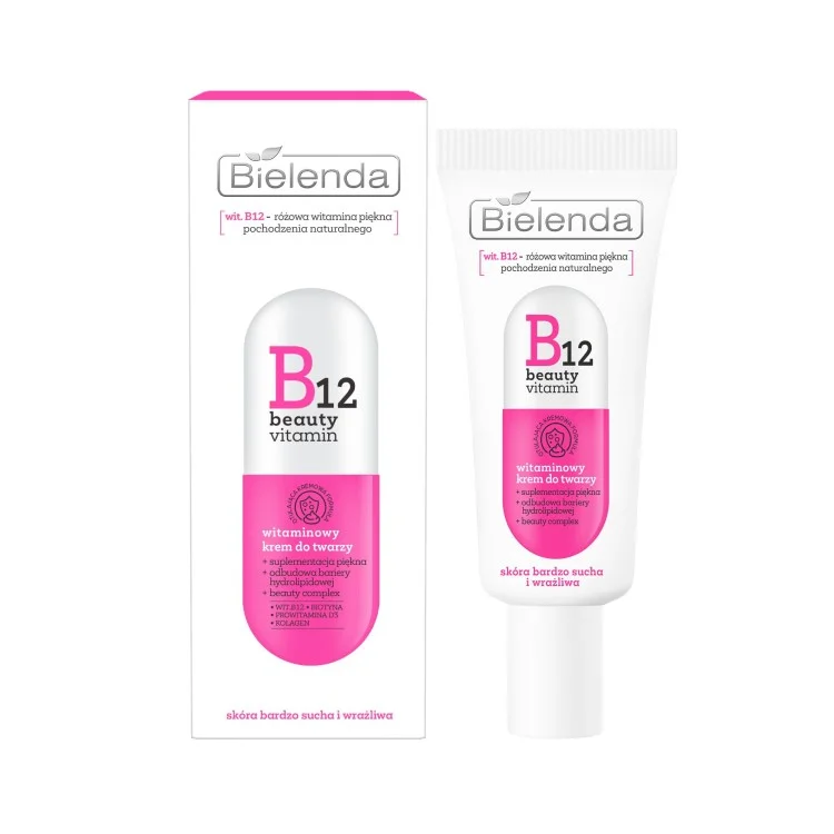 BIELENDA B12 BEAUTY VITAMIN WITAMINOWY KREM DO TWARZY 50ml BIELENDA B12 BEAUTY VITAMIN WITAMINOWY KREM DO TWARZY 50ml