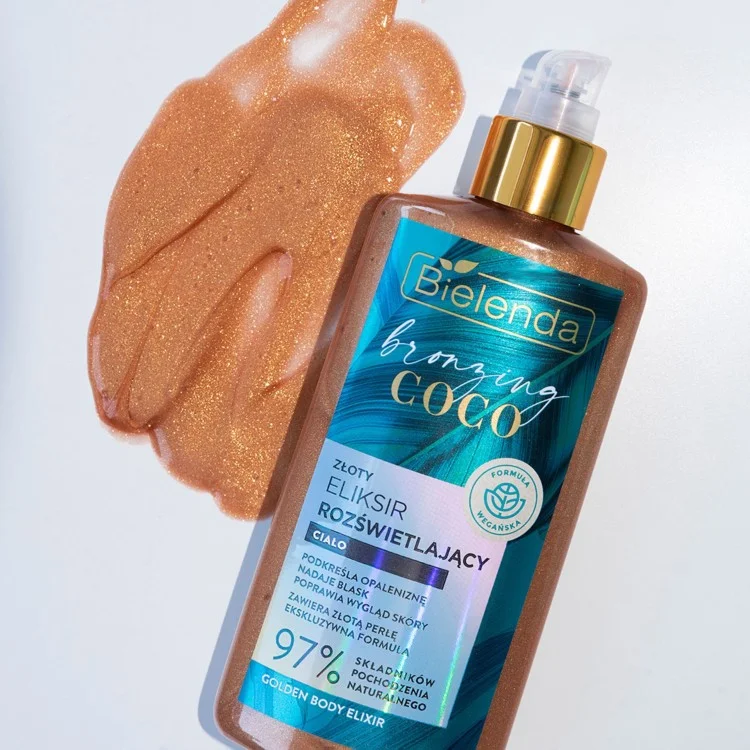 BIELENDA BRONZING COCO Rozświetlający złoty eliksir do ciała 150 ml BIELENDA BRONZING COCO Rozświetlający złoty eliksir do ciała 150 ml