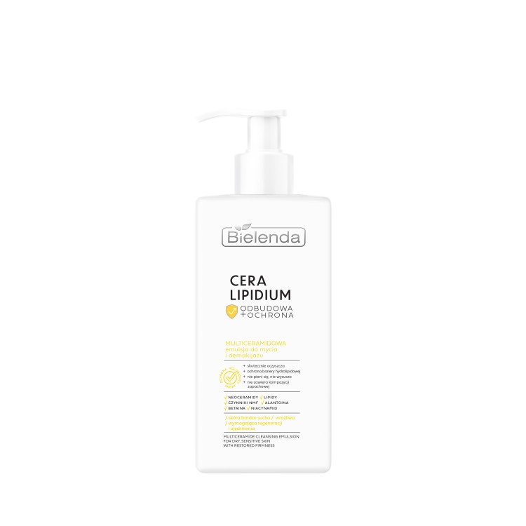 BIELENDA CERA LIPIDIUM MULTICERAMIDOWA EMULSJA DO MYCIA I DEMAKIJAŻU 300ml BIELENDA CERA LIPIDIUM MULTICERAMIDOWA EMULSJA DO MYCIA I DEMAKIJAŻU 300ml