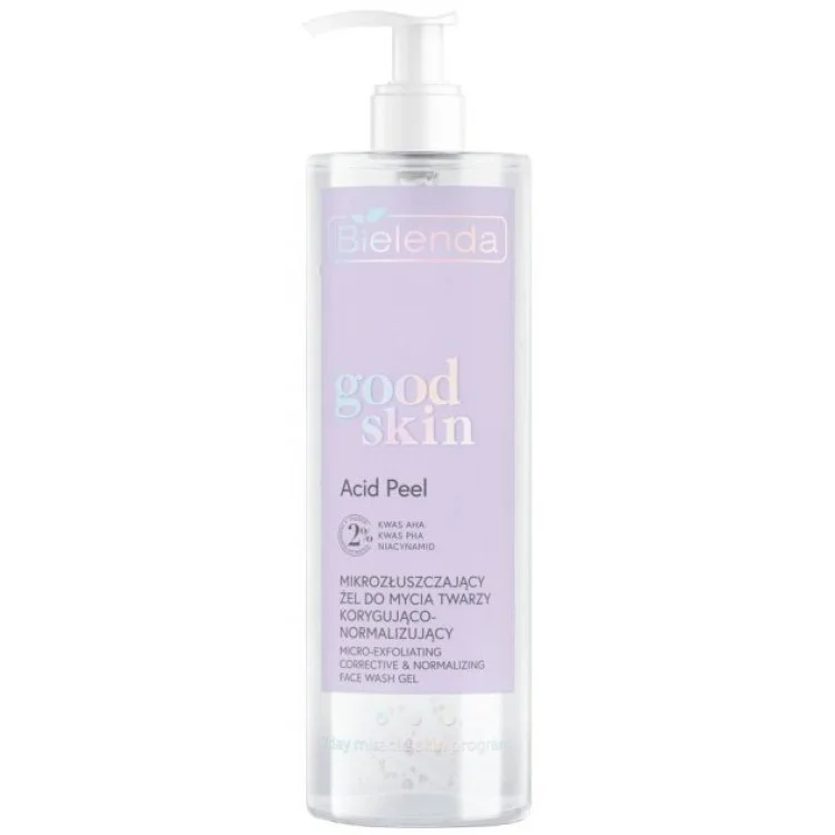 Bielenda GOOD SKIN ACID PEEL mikrozłuszczający Żel korygujący i normalizujący do mycia twarzy 190g Bielenda GOOD SKIN ACID PEEL mikrozłuszczający Żel korygujący i normalizujący do mycia twarzy 190g