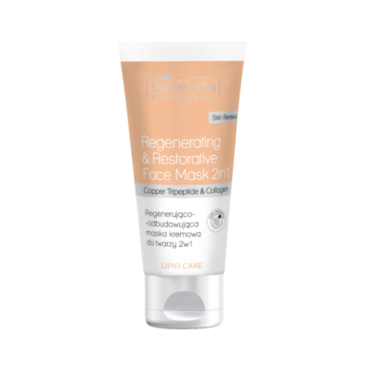 BIELENDA PROFESSIONAL LIPID CARE Regenerująco-odbudowująca maska kremowa do twarzy 2w1 RF 150ml
