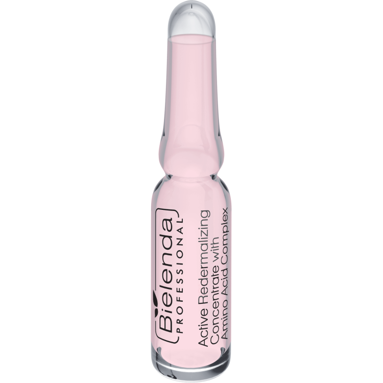 BIELENDA PROFESSIONAL AKTYWNY KONCENTRAT REDERMALIZUJĄCY Z AMINOKWASAMI I KOMPLEKSEM WITAMINOWYM 10 x 3ml