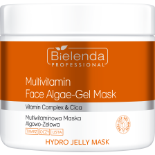 BIELENDA PROFESSIONAL HYDRO JELLY MASK MULTIVITAMINOWA ROZŚWIETLAJĄCA MASKA ALGOWO ŻELOWA DO TWARZY 190G