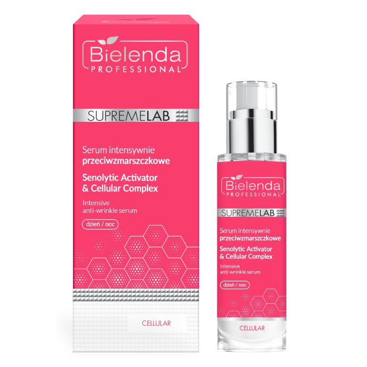 BIELENDA SUPREMELAB CELLULAR SERUM INTENSYWNIE PRZECIWZMARSZCZKOWE SENOLYTIC ACTIVATOR & CELLULAR COMPLEX 30ml BIELENDA SUPREMELAB CELLULAR SERUM INTENSYWNIE PRZECIWZMARSZCZKOWE SENOLYTIC ACTIVATOR & CELLULAR COMPLEX 30ml