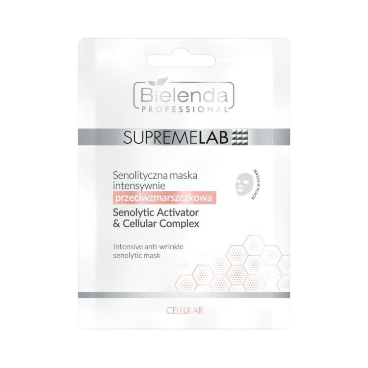 BIELENDA SUPREMELAB CELLULAR SENOLITYCZNA MASKA INTENSYWNIE PRZECIWZMARSZCZKOWA BIELENDA SUPREMELAB CELLULAR SENOLITYCZNA MASKA INTENSYWNIE PRZECIWZMARSZCZKOWA