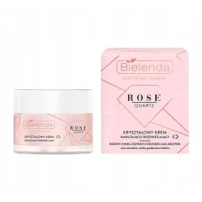 Bielenda CRYSTAL GLOW ROSE QUARTZ Kryształowy krem nawilżająco-rozświetlający 50ml