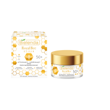 BIELENDA ROYAL BEE ELIXIR Liftingująco – ujędrniający krem przeciwzmarszczkowy 50+ DZIEŃ/ NOC 50ml EXP: 10.2025 BIELENDA ROYAL BEE ELIXIR Liftingująco – ujędrniający krem przeciwzmarszczkowy 50+ DZIEŃ/ NOC 50ml EXP: 10.2025