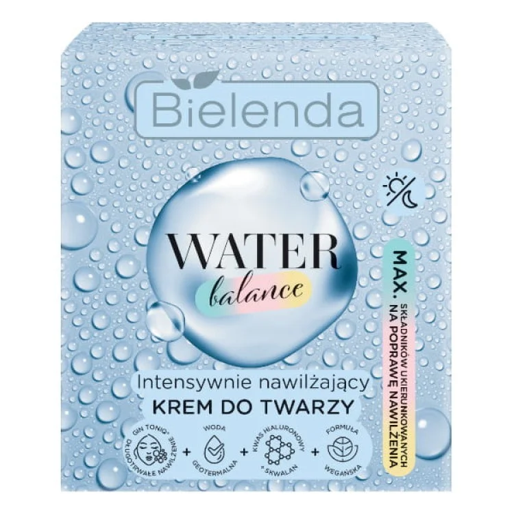 BIELENDA WATER BALANCE INTENSYWNIE NAWILŻAJĄCY KREM DO TWARZY 50ML BIELENDA WATER BALANCE INTENSYWNIE NAWILŻAJĄCY KREM DO TWARZY 50ML