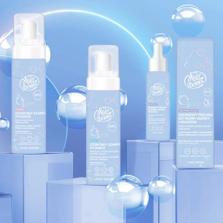 HAIR BOOM O3ZONE Enzymatyczny ozonowy peeling do skóry głowy i włosów 100ml HAIR BOOM O3ZONE Enzymatyczny ozonowy peeling do skóry głowy i włosów 100ml