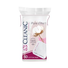 CLEANIC PURE EFFECT KWADRATOWE PŁATKI KOSMETYCZNE 50 SZT CLEANIC PURE EFFECT KWADRATOWE PŁATKI KOSMETYCZNE 50 SZT