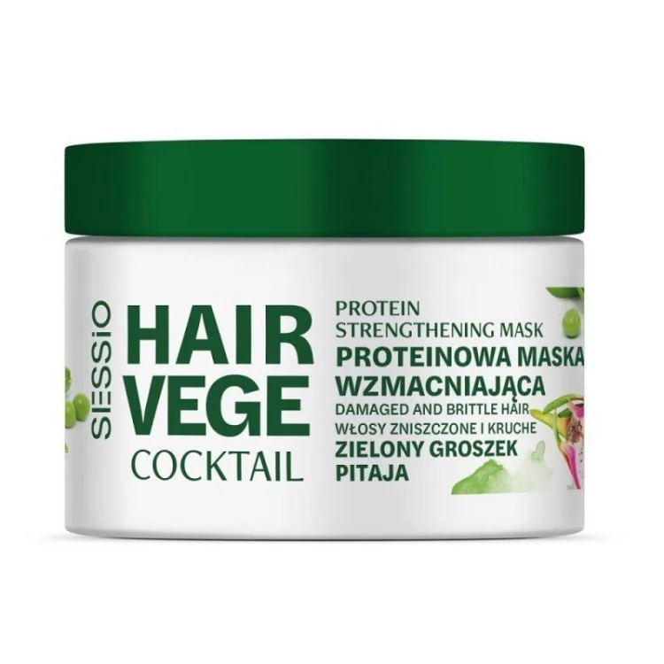 SESSIO Vege Cocktail Maska Do Włosów Smoczy Owoc&Groszek 250g SESSIO Vege Cocktail Maska Do Włosów Smoczy Owoc&Groszek 250g