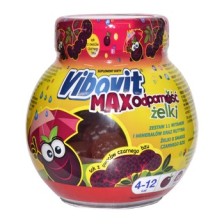 Vibovit Max Odporność, żelki, smak czarnego bzu, 50 szt. 225g Vibovit Max Odporność, żelki, smak czarnego bzu, 50 szt. 225g