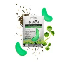 EFEKTIMA CICA & GREEN TEA HYDROŻELOWE PŁATKI POD OCZY ROZJAŚNIENIE & POBUDZENIE 1 para