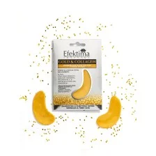 EFEKTIMA GOLD&COLLAGEN HYDROŻELOWE PŁATKI POD OCZY ZMARSZCZKI & ZMĘCZONA SKÓRA 1 para